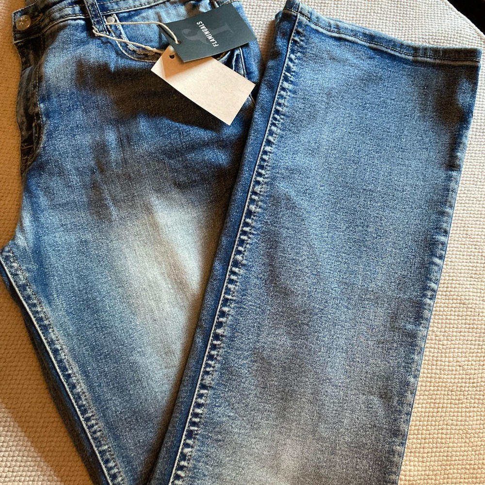 Flamingals Classic Blue Straight Le